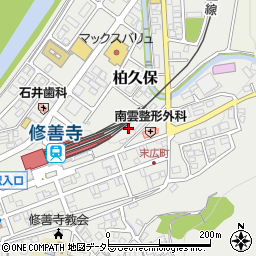 伊豆箱根交通株式会社　タクシー・修善寺配車センター周辺の地図