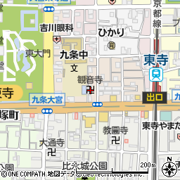 京都府京都市南区西九条川原城町23周辺の地図