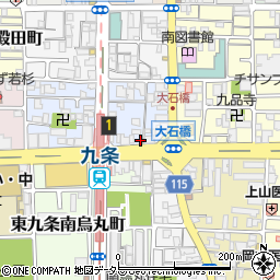京都府京都市南区東九条烏丸町52周辺の地図
