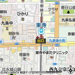 馳どり屋 東寺店周辺の地図