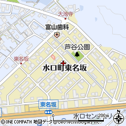 滋賀県甲賀市水口町東名坂周辺の地図