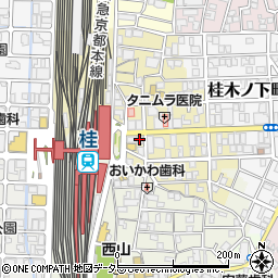 京都中央信用金庫桂駅前支店周辺の地図