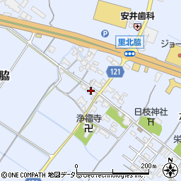 滋賀県甲賀市水口町北脇1334周辺の地図