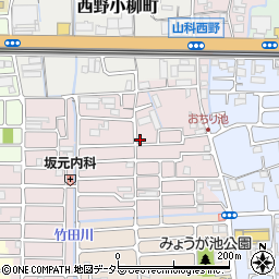 京都府京都市山科区西野大鳥井町11-58周辺の地図