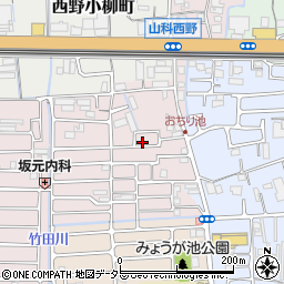 京都府京都市山科区西野大鳥井町11-10周辺の地図