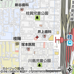 富士カラープラザ・ポチ桂店周辺の地図