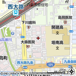 京都府京都市南区唐橋大宮尻町8周辺の地図