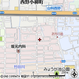 京都府京都市山科区西野大鳥井町11-73周辺の地図