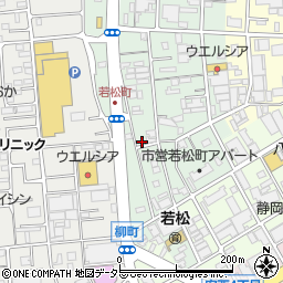 静岡県静岡市葵区若松町79周辺の地図
