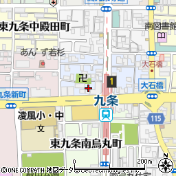 京都府京都市南区東九条烏丸町2周辺の地図