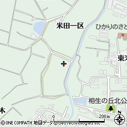 愛知県知多郡東浦町緒川米田一区周辺の地図