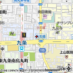 京都府京都市南区東九条烏丸町43周辺の地図