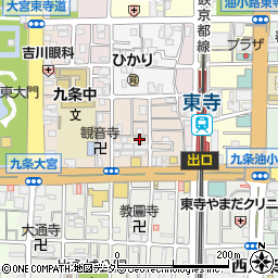 ｎｏａ東寺駅周辺の地図