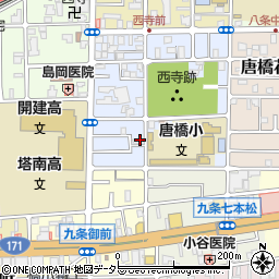 京都府京都市南区唐橋西寺町5周辺の地図