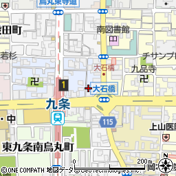 京都府京都市南区東九条烏丸町48周辺の地図