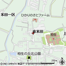 愛知県知多郡東浦町緒川東米田周辺の地図