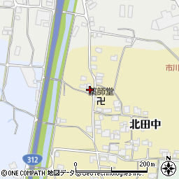 兵庫県神崎郡市川町北田中47-2周辺の地図