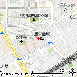 京都府京都市南区吉祥院中河原里南町17周辺の地図