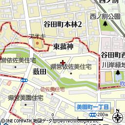 愛知県安城市美園町周辺の地図