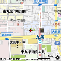 京都府京都市南区東九条烏丸町7周辺の地図