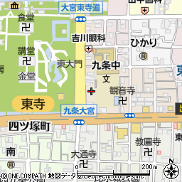 京都府京都市南区東寺東門前町8周辺の地図