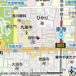 京都府京都市南区西九条川原城町33周辺の地図