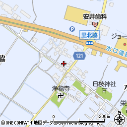 滋賀県甲賀市水口町北脇1352周辺の地図
