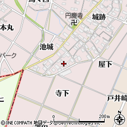 愛知県岡崎市小針町城跡20周辺の地図