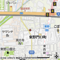 京都府京都市山科区東野片下リ町47周辺の地図