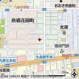 京都府京都市南区唐橋高田町周辺の地図