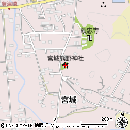 宮城熊野神社周辺の地図