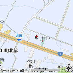 滋賀県甲賀市水口町北脇260周辺の地図