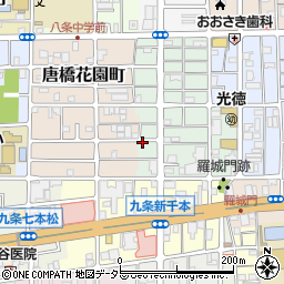 京都府京都市南区唐橋高田町周辺の地図