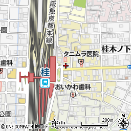 京都銀行桂支店 ＡＴＭ周辺の地図