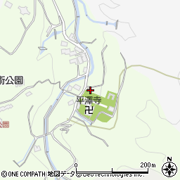 平沢公民館周辺の地図