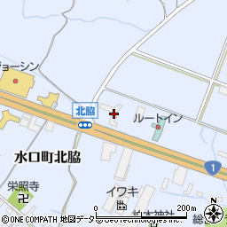 滋賀県甲賀市水口町北脇281周辺の地図