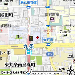 京都府京都市南区東九条烏丸町50周辺の地図