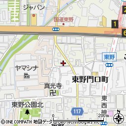 京都府京都市山科区東野片下リ町51-9周辺の地図