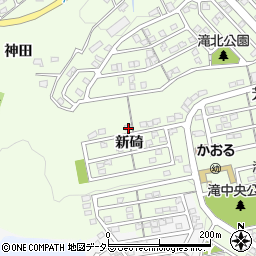 愛知県岡崎市滝町新碕周辺の地図