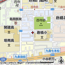 京都府京都市南区唐橋西寺町1周辺の地図