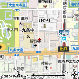 京都府京都市南区西九条川原城町34周辺の地図