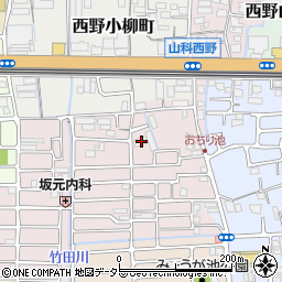 京都府京都市山科区西野大鳥井町10周辺の地図