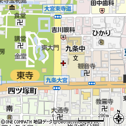 京都府京都市南区東寺東門前町10周辺の地図