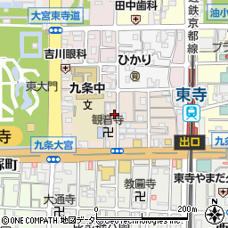 京都府京都市南区西九条川原城町25-1周辺の地図