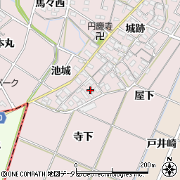 愛知県岡崎市小針町城跡21周辺の地図