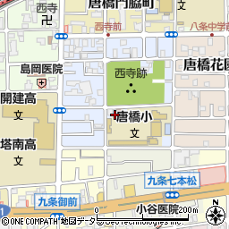 京都府京都市南区唐橋西寺町69周辺の地図