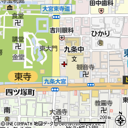 京都府京都市南区東寺東門前町9周辺の地図