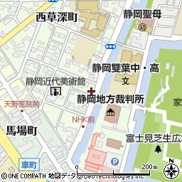 日本経済新聞社静岡支局周辺の地図