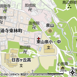 京都府京都市東山区泉涌寺山内町1周辺の地図