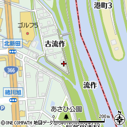 愛知県知多郡東浦町緒川古流作9周辺の地図